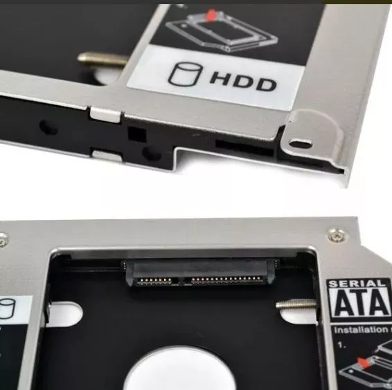 Adaptador Cady HDD 9.5mm SSD a CD-DVD Socalo