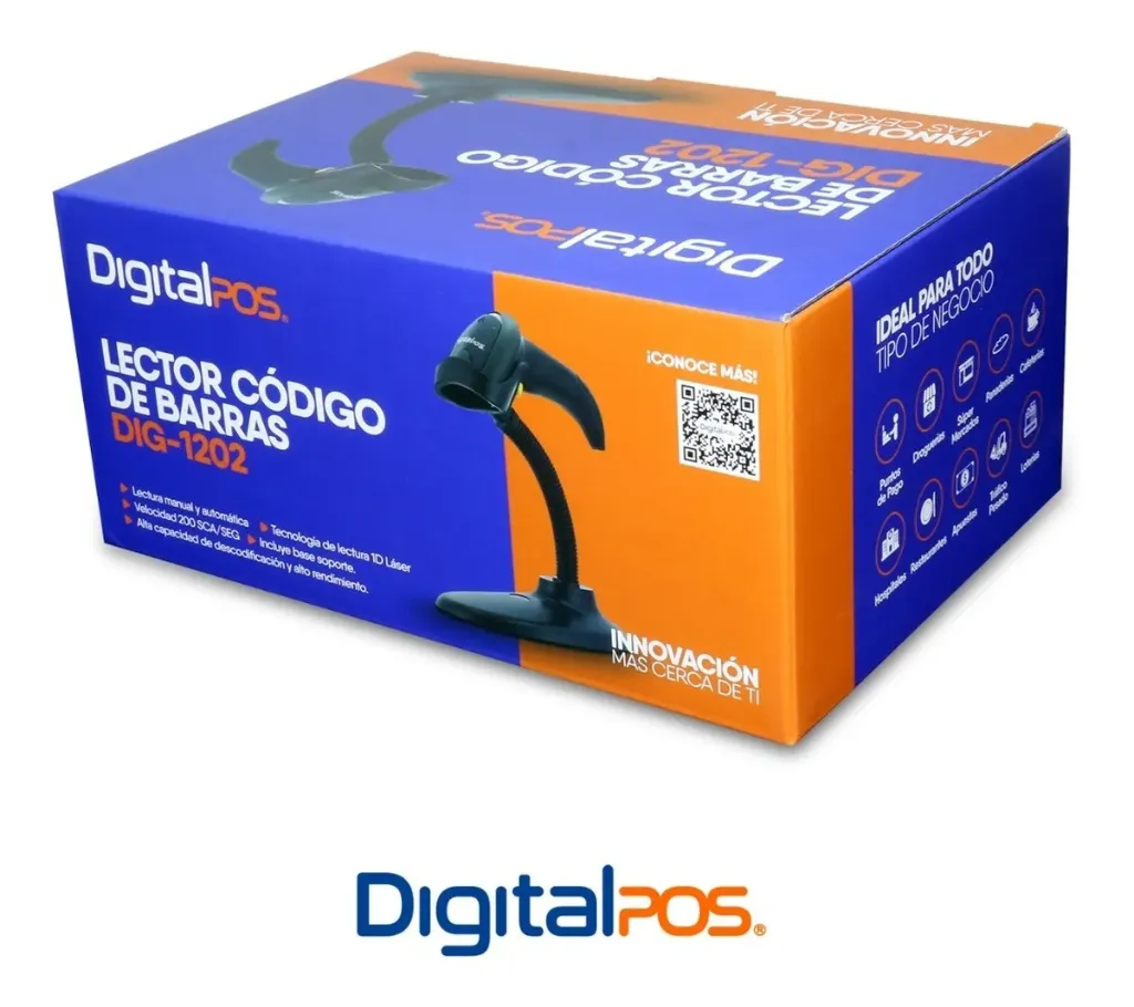 DIG-1202 LECTOR DE CODIGO DE BARRAS DIGITAL POS USB