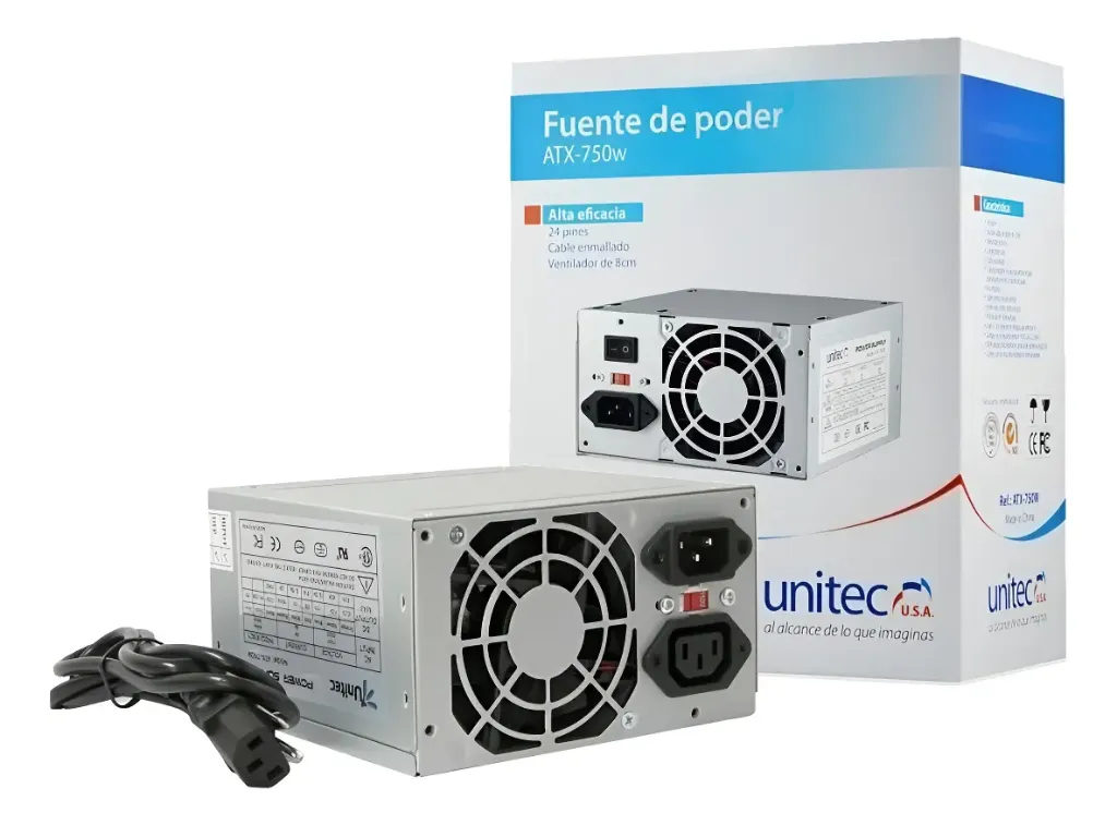 USAdito- FUENTE ATX UNITEC 750W