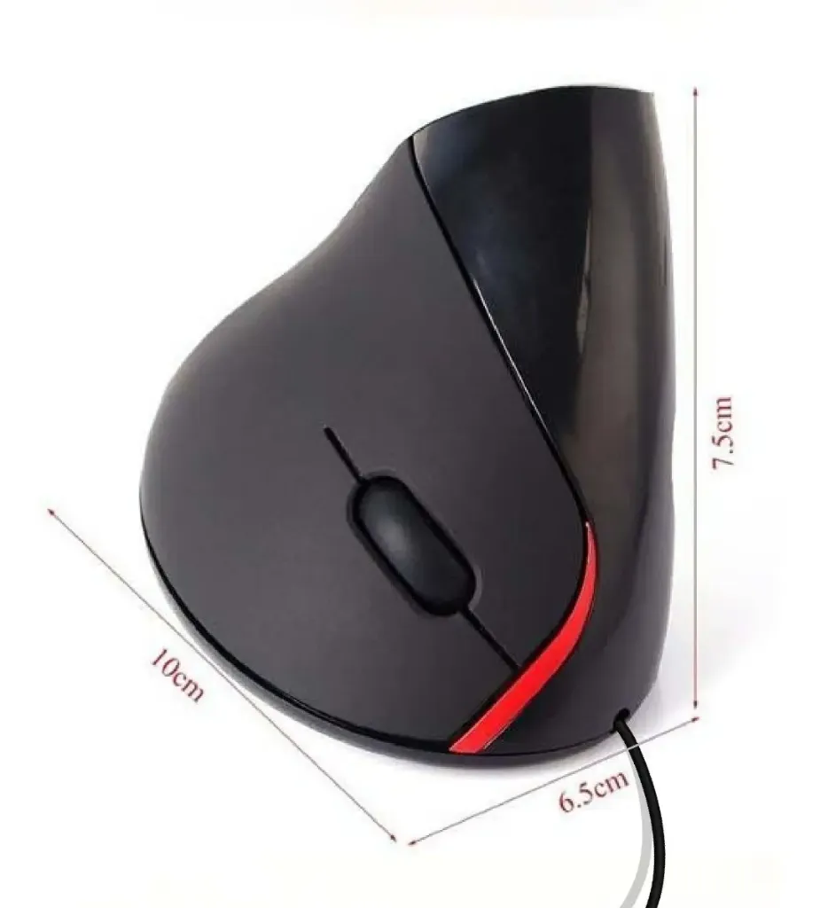 MOUSE USB ERGONOMICO CON CABLE VERTICAL
