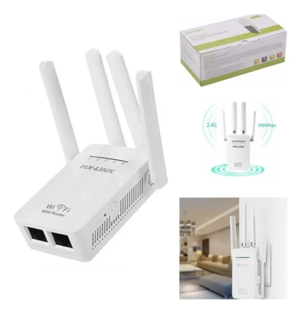 ROUTER INALÁMBRICO 300M Repetidor WIFI. 2.4Ghz.