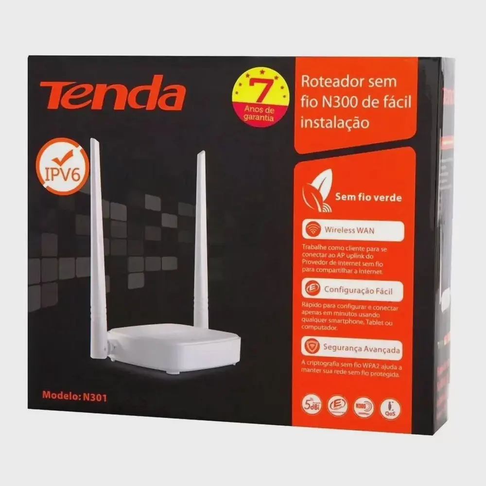 ROUTER REPETIDOR TENDA INALÁMBRICO N301 ALTO RENDIMIENTO