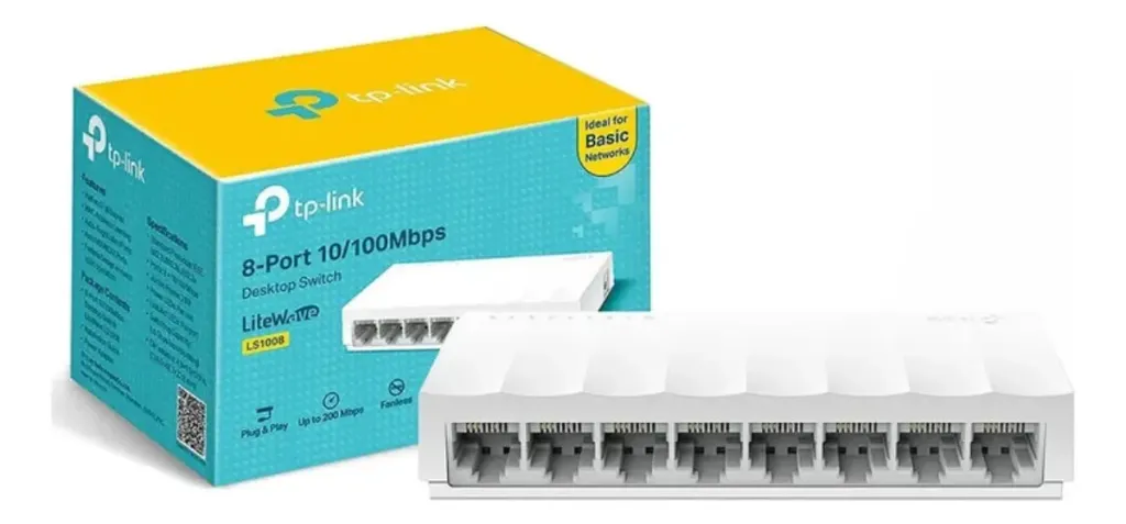 Switch TP-Link Ls1008 10/100Mbps Fast Ethernet