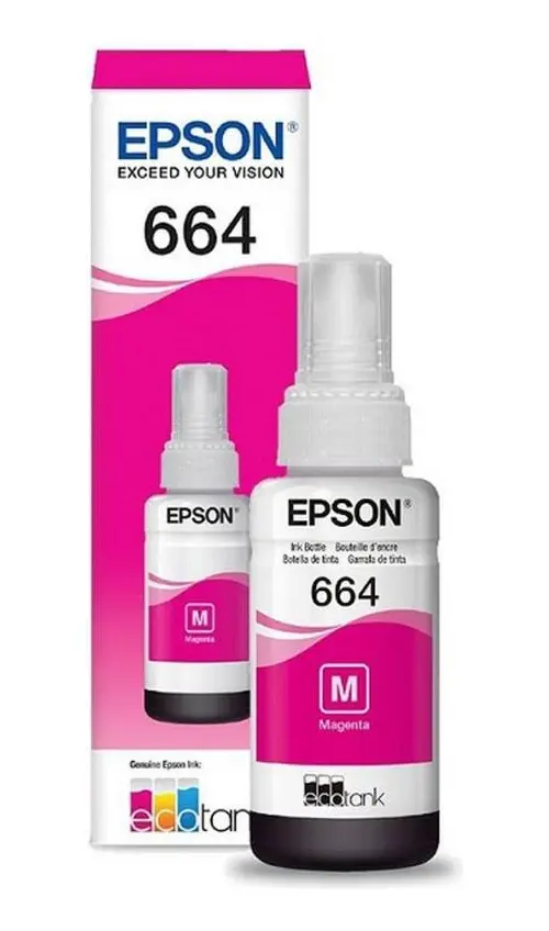 Botella De Tinta Epson 664 Magenta