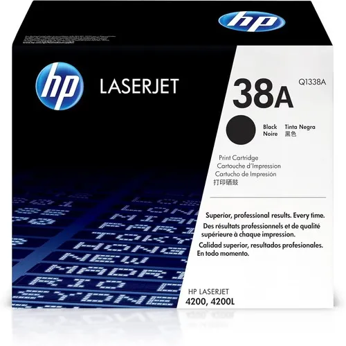 Cartucho De Tóner Hp 38a Negro | 12 000 Páginas | Laserjet 4