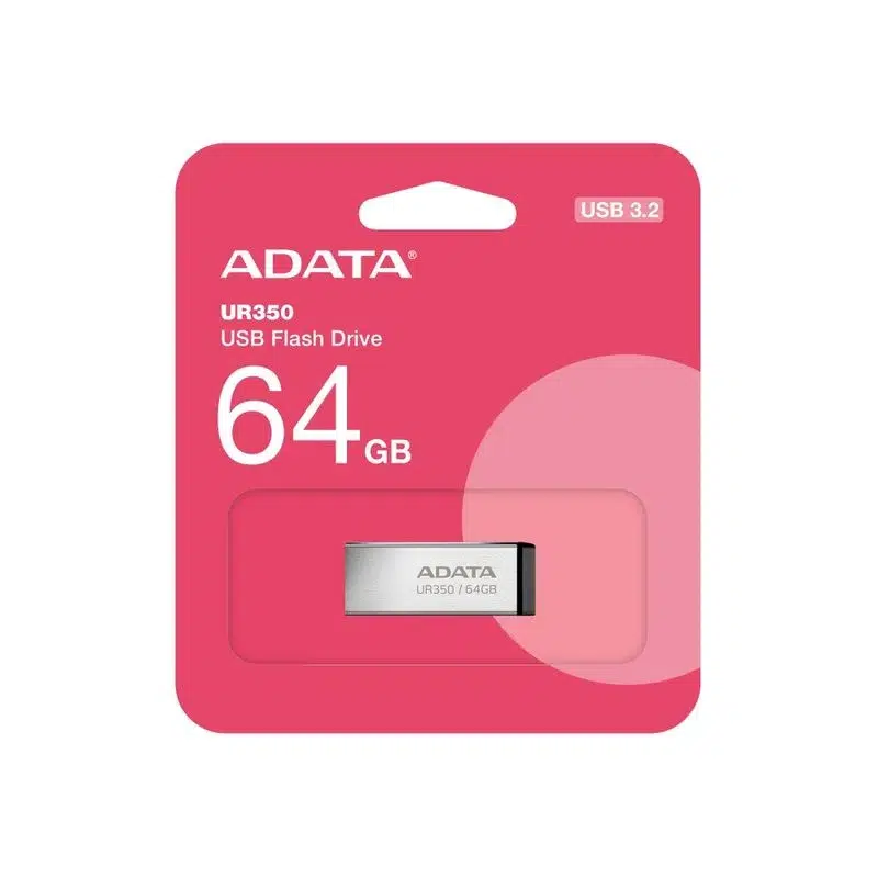 USB Adata UR350-(64 GB) Color Plateada