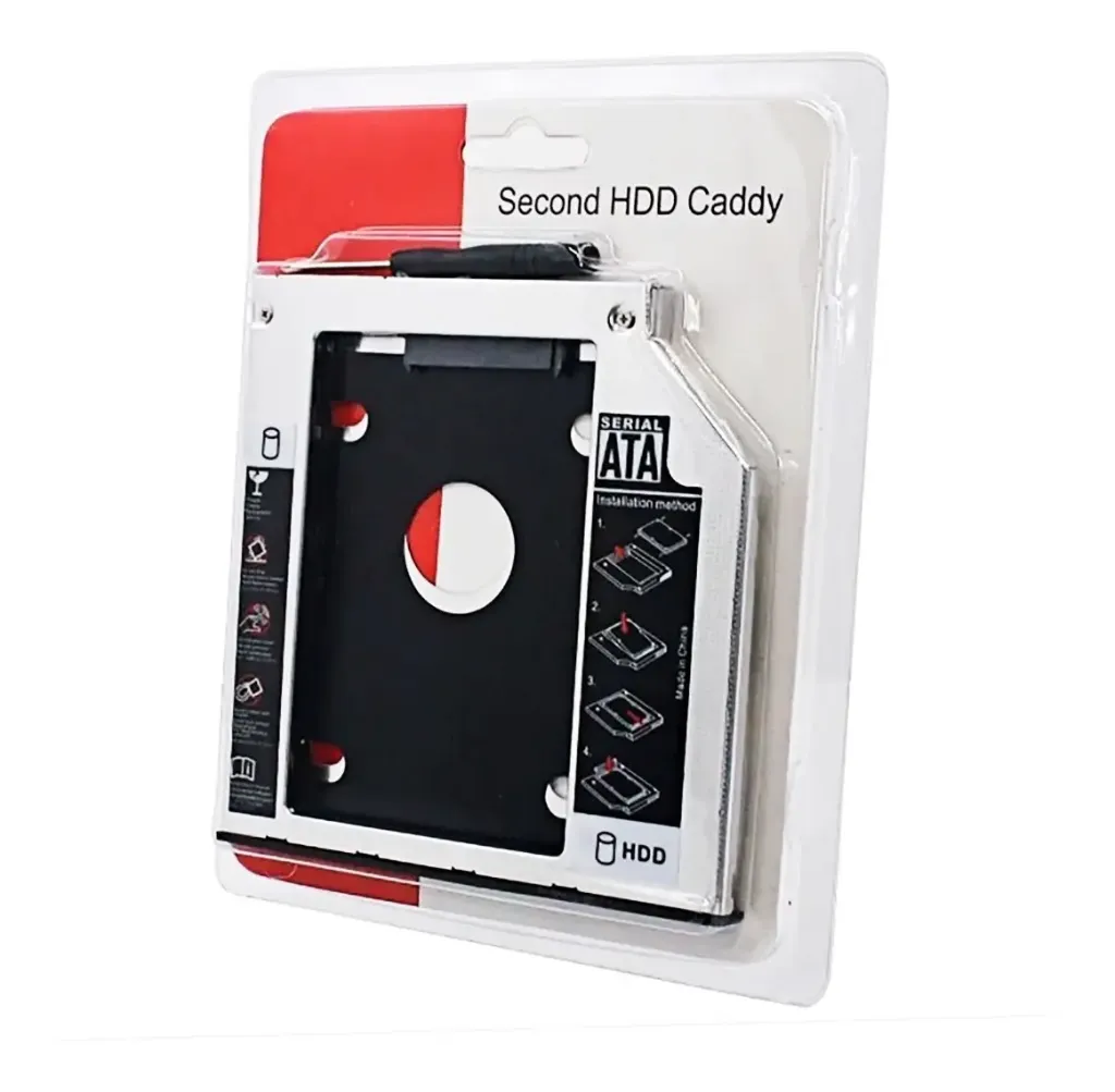 [009546] Adaptador Cady HDD 9.5mm SSD a CD-DVD Socalo