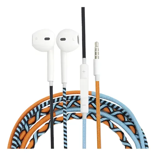 [REF. IP504] Audífonos Diseño Hippie Artesanal Hecho a Mano      Plug 3.5mm