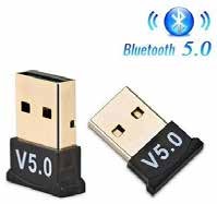 ADAPTADOR BLUETOOH 5.0 Conexión USB. 5.0 Mas veloz.