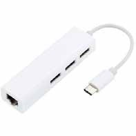 ADAPTADOR CRJ45 3 puertos USB  HUB