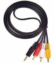 CABLE 3.5 ESTEREO A 3RCA MACHO 1-5M 3 Plug RCA a 1 Plug 3 estéreo.