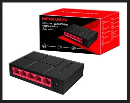 MS105G SWITCH MERCUSYS 5 PUERTOS 10-100-1000