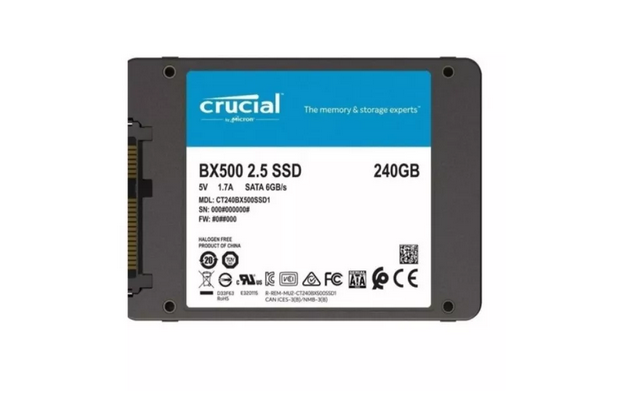 SSD 240GB CRUCIAL BX500 3D NAND