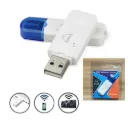 BT Car Bluetooth Dongle Receptor USB Audio Inalámbrico Blanco