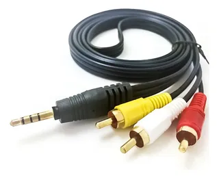 [JV-M3RCAX35] CABLE 3.5 ESTEREO A 3RCA MACHO 1-5M 3 Plug RCA a 1 Plug 3 estéreo.