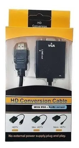 [JV-HDTVTOVGA-NA] CONVERTIDOR HDMI A VGABLISTER NARANJA